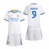 Camisola Real Madrid Karim Benzema 9 Criança Equipamento Primeiro 2021-2022 Manga Curta